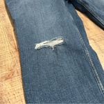 Wrangler  High Rise True Straight Crop Jeans Sz 16 Distressed Stretch Denim Plus Photo 1