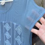Sundance EUC Twilight Embroidered Chiffon Shift Dress Size Large Photo 3