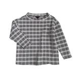 Ann Taylor  Plaid Mock Neck Structured Sweater Top Photo 1