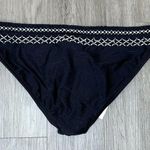 Shoshanna  Swimwear Women's Black/White Smocked Waistband Bikini Bottoms sz P Photo 1