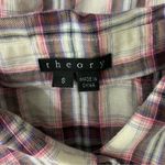 Theory  Marosa Plaid Shirt Small Button Down Long Sleeve Preppy Photo 4