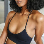 Boutique Black Bralette Daisy Back Design NEW Photo 0