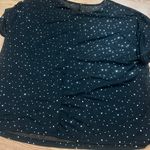 SheIn Star Glitter Mesh Top Photo 0