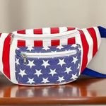 Andrea’s Deals NWT AD Fashionable Flag Pattern Waist Bag/Fanny Pack Photo 1