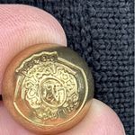 Talbots 100% Merino Wool Military Sweater Jacket Cardigan Women's Black Size XLP Photo 4