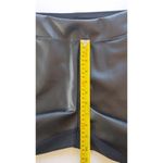 Belle Kim Gravel Faux Leather Front / Ponte Back Pants Women size 12 Black Photo 12