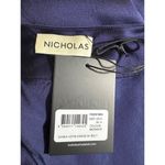 NICHOLAS Senda Asymmetric Gown in Midnight 0 New Womens Satin navy Long Dress Blue Photo 8