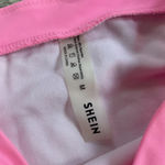 SheIn Women’s Hot Pink High Cut High Waist Pink Bikini Swim Bottom Sz M Photo 1