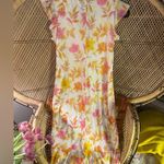 Fiorelli LNC Vintage Y2K Giorgio Pink & Yellow Floral Midi Dress Size M πΌπΈ Photo 7
