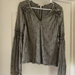 Anthropologie Eyelet Bell Sleeve Crochet Top Photo 3
