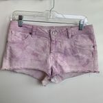 Volcom  High Voltage Lavender Tie Dye Cut Off Shorts Photo 1