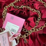 Kate Spade NEW YORK golden tone Chain Belt with Charm S/M adjustable Photo 4