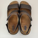 Wolky Liana Beach Cartago Leather Adj. Sandals Brown Taupe EU 41 10.5 Photo 4