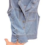 Liz Claiborne Vintage LIZWEAR Women's Denim Vest Cropped Jean 90s Retro S Photo 3