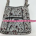Vera Bradley  Quilted Playful Penguins novelty print Gray Hipster Crossbody Bag Photo 4