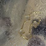 4 K filled Gold Flower Clover Love Bracelet Photo 3