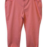 Crown & Ivy Crown &‎ Ivy Women's High-Rise Skinny Crop Pants Size 18W Coral Pink Trendy  # Photo 0