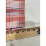 L.L. Bean Checkered Drawstring Straight Leg Ankle Pants Cotton Pink Women's XL White Photo 8