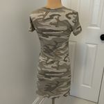 Rails  Edie Laurel Camo Tie Waist Tee Shirt Dress Photo 3