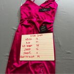 Lulus  Magic Memories Magenta Satin Sleeveless Maxi Dress Photo 5