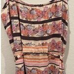 LC Lauren Conrad Striped Floral Pink Orange Maxi Dress Photo 3