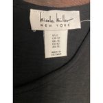 Nicole Miller Black Drop Waist Tiered Sleeveless Dress Large Minimalist Lagen Photo 3