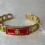 Tory Burch Brand new  gold and red bracelet Photo 0