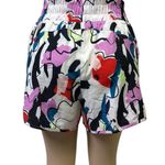 Avia Running Shorts with Bike Liner Multicolor Scribble Print Womens Large Photo 0