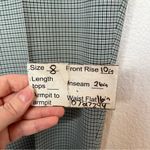 Theory  green blue micro plaid treeca windham wool dress pants trousers size 6 Photo 11