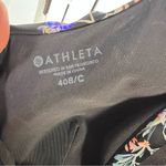 Athleta Black Floral swimwear Tank Top swimwear sz 40B/C Photo 4