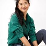 American Eagle AE Sherpa Collared Henley Sweatshirt Photo 0