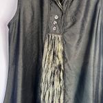 Terra SJ Apparel Structured Collar Sleeveless Green Mod Tunic Dress Size Medium Photo 3