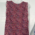 Michael Kors Blue Floral Sleeveless Top Size XL EUC Photo 5
