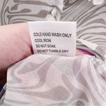 Princess Polly Hayden Shirt Swirl Print Blouse Long Sleeve Button Up Beige Photo 4