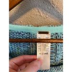 Free People Honey Cable Knit Sweater Size XS Oversized NWT Siren Blue Photo 4