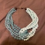 Teal statement necklace Blue Photo 0