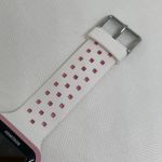 Armitron digital women watch pink white tone 38mm quartz silicone band running Photo 6