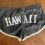 Hawaii Booty Shorts Shorty Shorts Medium Cotton FLAWED Black Photo 0