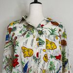 J.Crew  Hawaiian 100% Cotton Button Down Long Sleeves Shirt, Sz Medium Photo 2