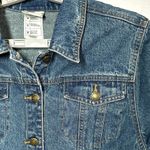 Disney Tinkerbell Denim Jacket Women's M Blue Jean Coat Embroidered Buttons Photo 1