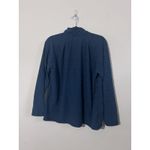 Eddie Bauer Women's XL Blue Quarter Zip Aztec Southwestern Fleece Pullover Photo 3