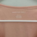 American Eagle Outfitters Pink Cinch Shoulder Tee Size Medium Photo 4