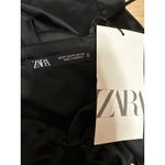 ZARA NEW Black Sleeveless Cutout Silk Satin V Neck Cami Mini Slip Dress Size XS Photo 4