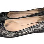 Tory Burch Reva Leopard Metallic Print Leather Ballet Flats Shoes size 7.5 Photo 1