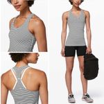 Lululemon  Women’s Cool Racerback II Hype‎ Stripe Black White Size 8 Photo 1