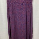 Boden USA Boden Blue&Red Floral Marina Jersey Midi Dress Sz.4R Photo 5