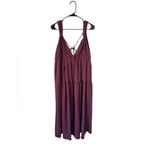 Free People  Beach NEW Martina Burgundy Maxi Dress Photo 6