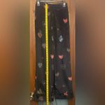 Farm Rio Benicia Wide Leg Black Velour Pull On Elastic Waist Pant Hearts Motif Photo 5