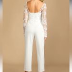 Lulus Write Your Own Romance White Embroidered Long Sleeve Jumpsuit Photo 1