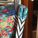 Tabitha from Anthropologie Meadow Floral and Striped Lined Pencil Skirt Size 16 Blue Photo 14